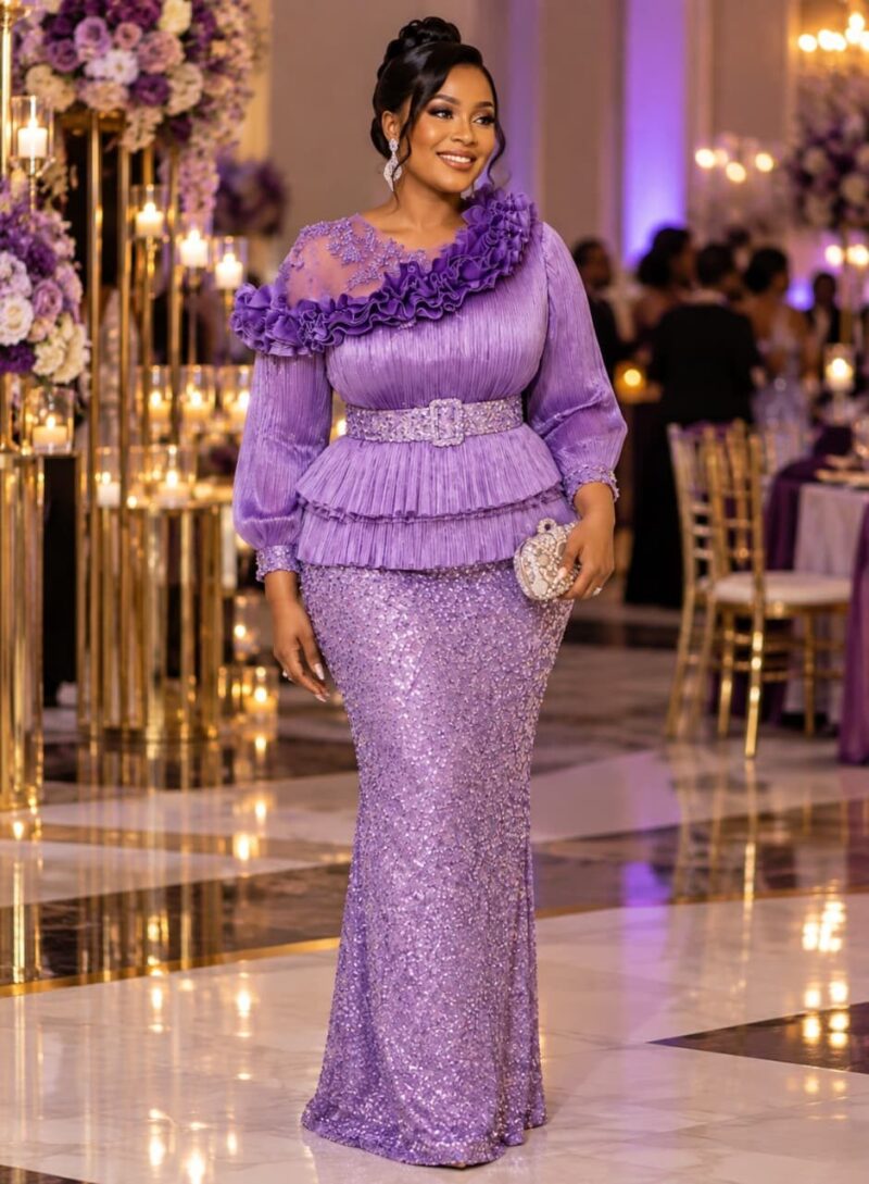 Lilac Sequin Two-Piece